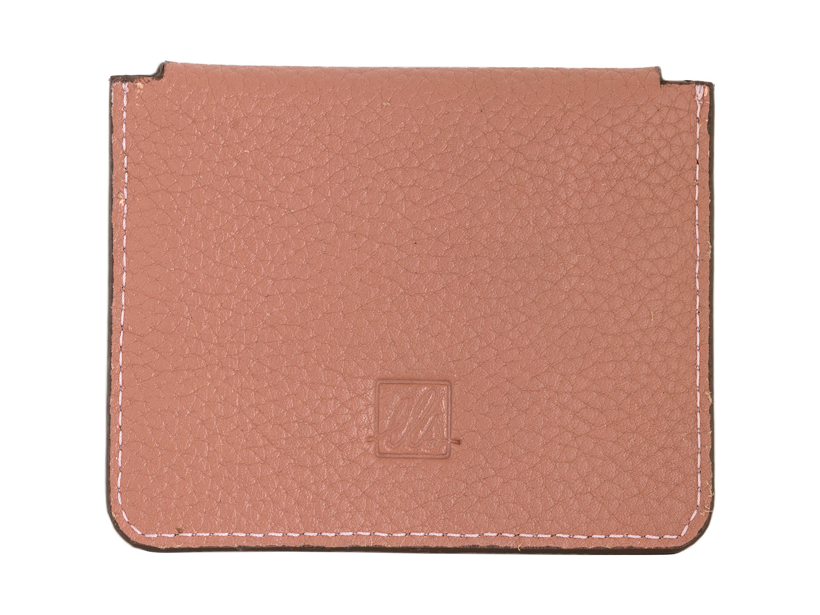 Suave business card case with flap - Blush