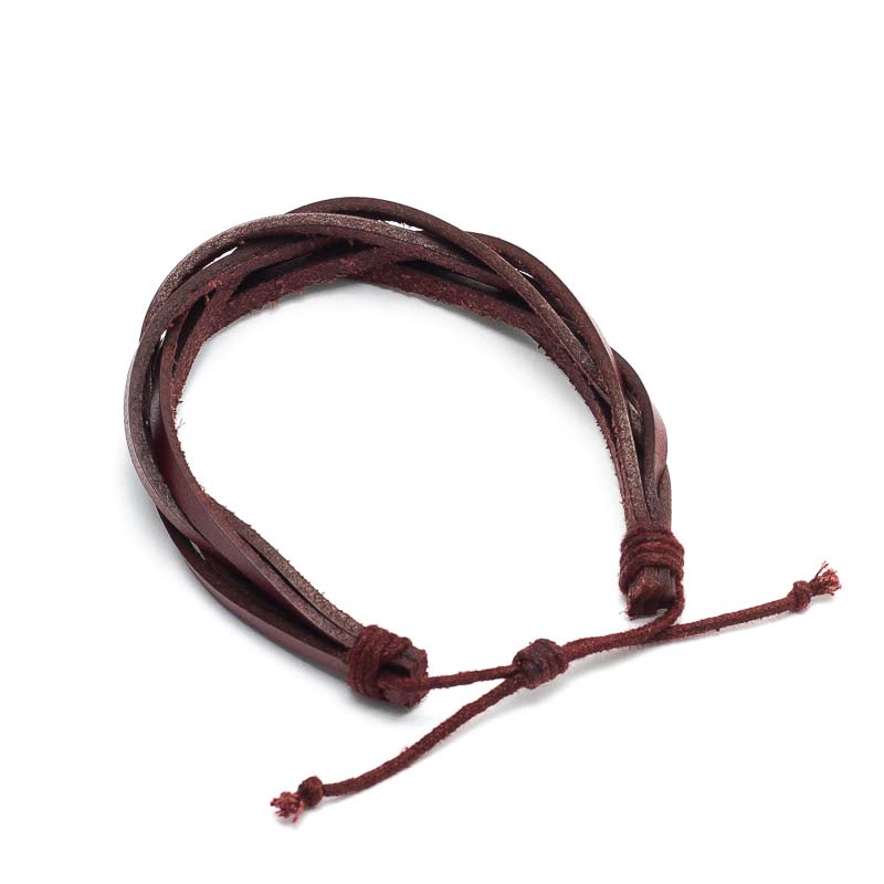 Leather Braided Rakhi Bracelet