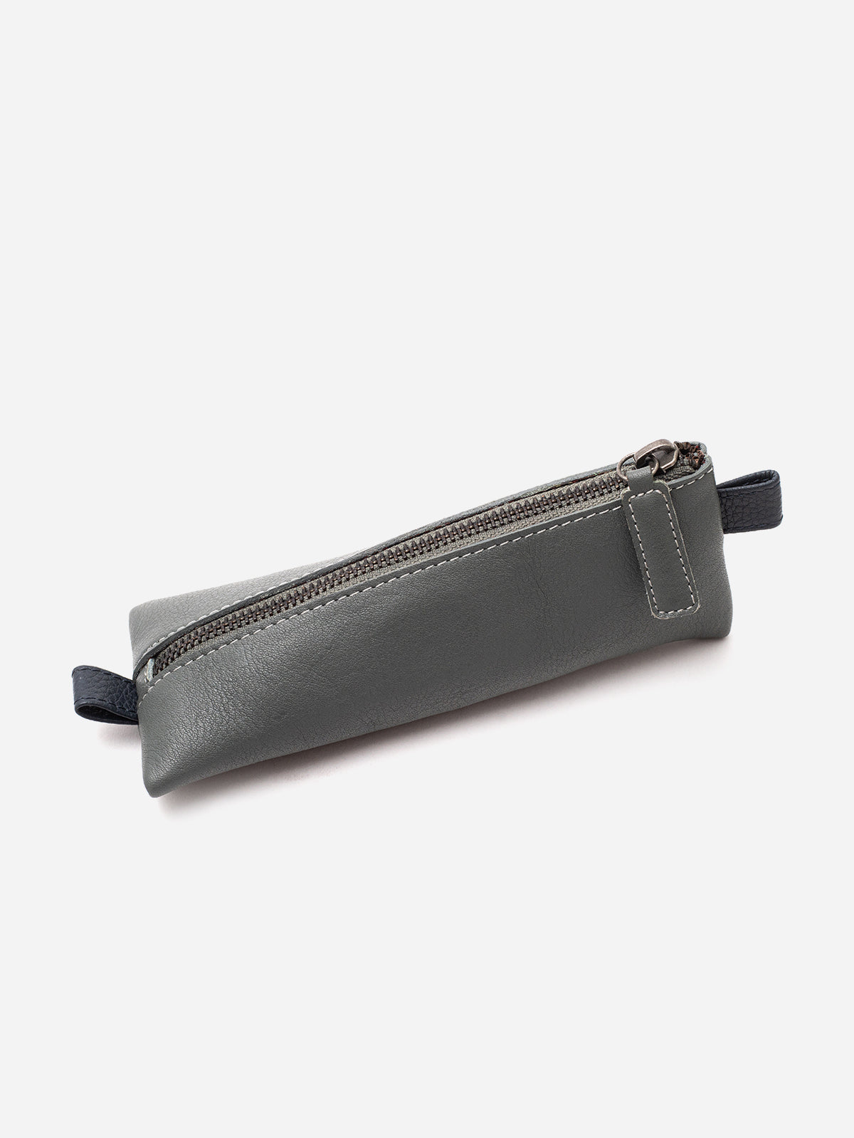 Chic Pencil Case - Navy / Tan