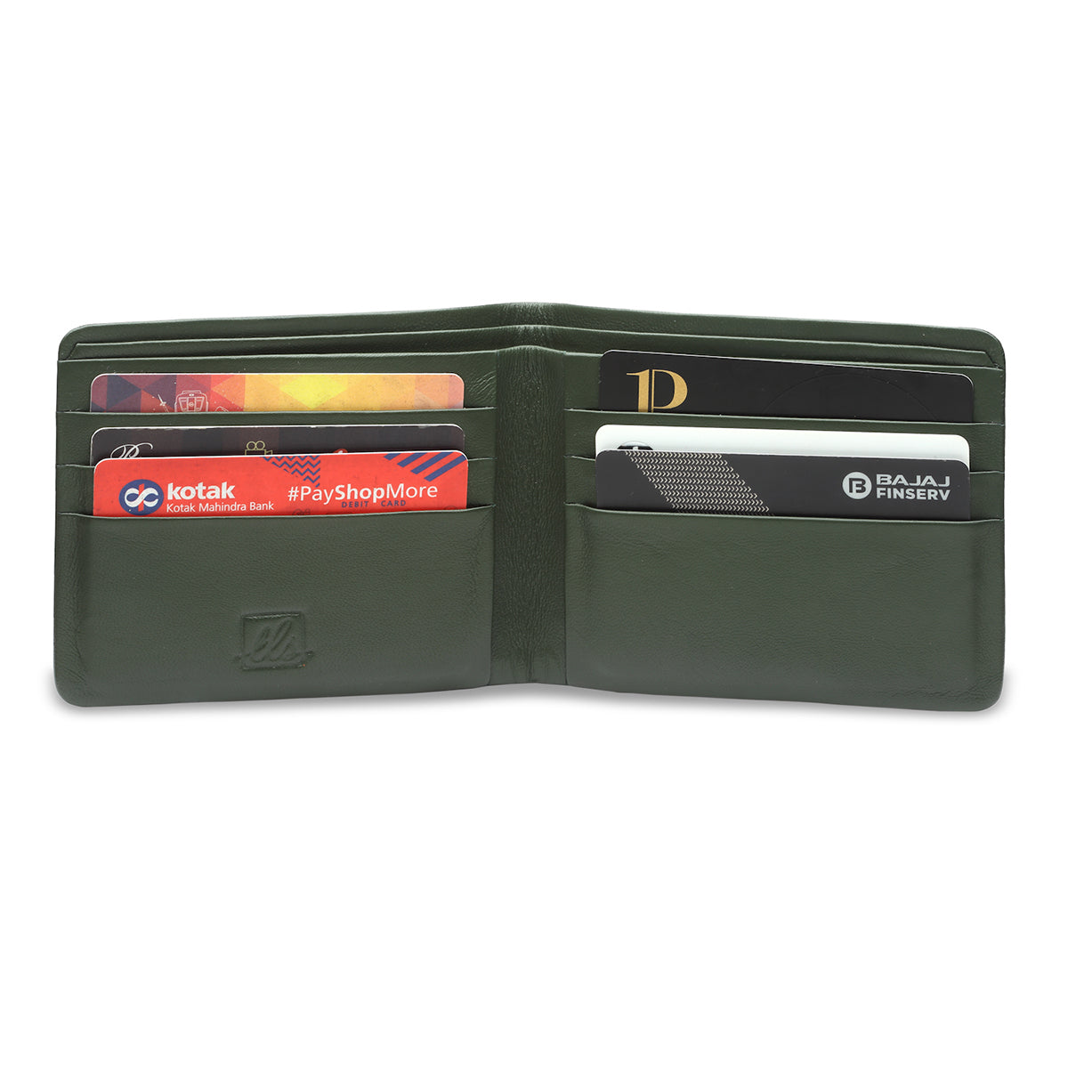 Mens Bi Fold Wallet - Olive Green