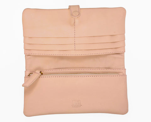 Ladies Soft Wallet - Powder Pink – The Leather Story