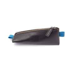 Chic Pencil Case - Navy / Tan