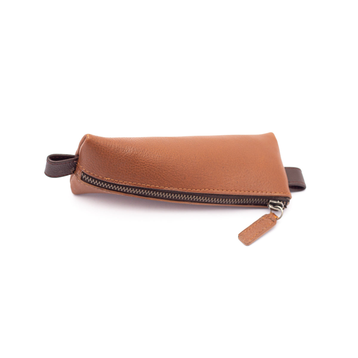 Chic Pencil Case - Navy / Tan