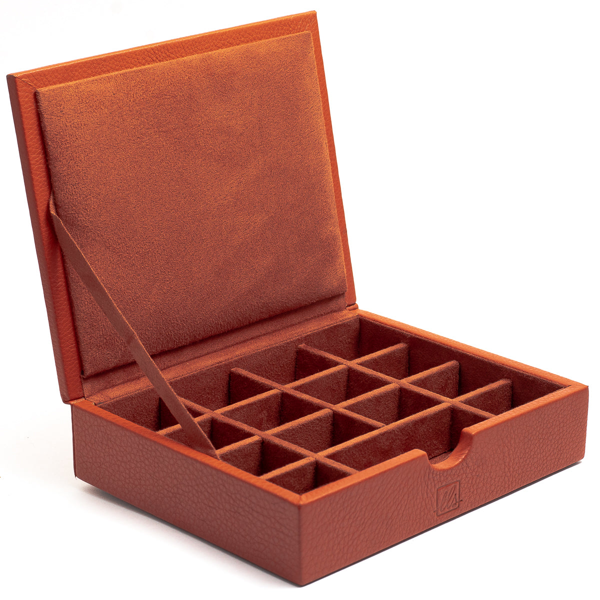 Dapper Cuff Link Box - Tangerine