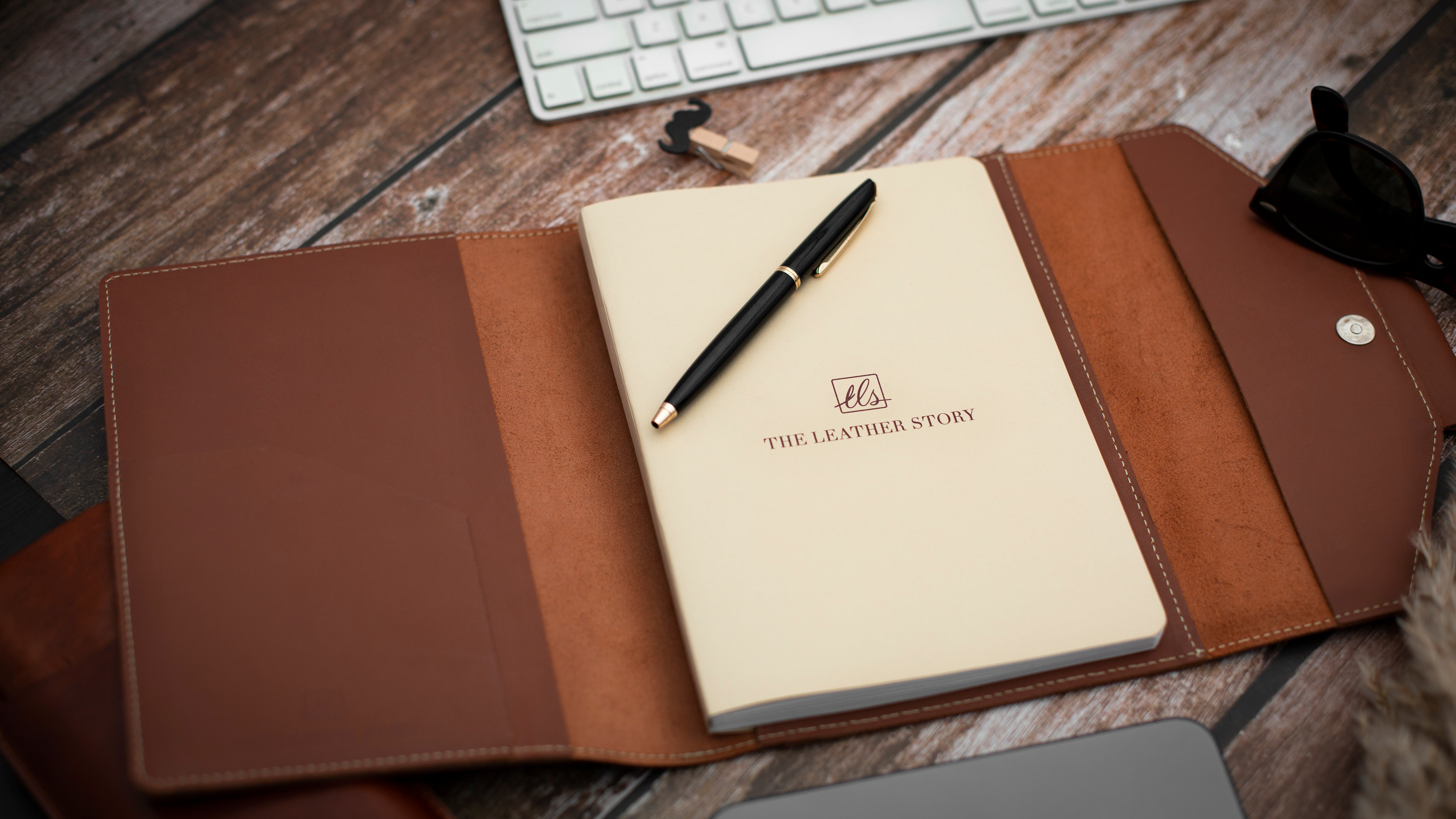 Essential Notebook Organizer - Mocha  Brown