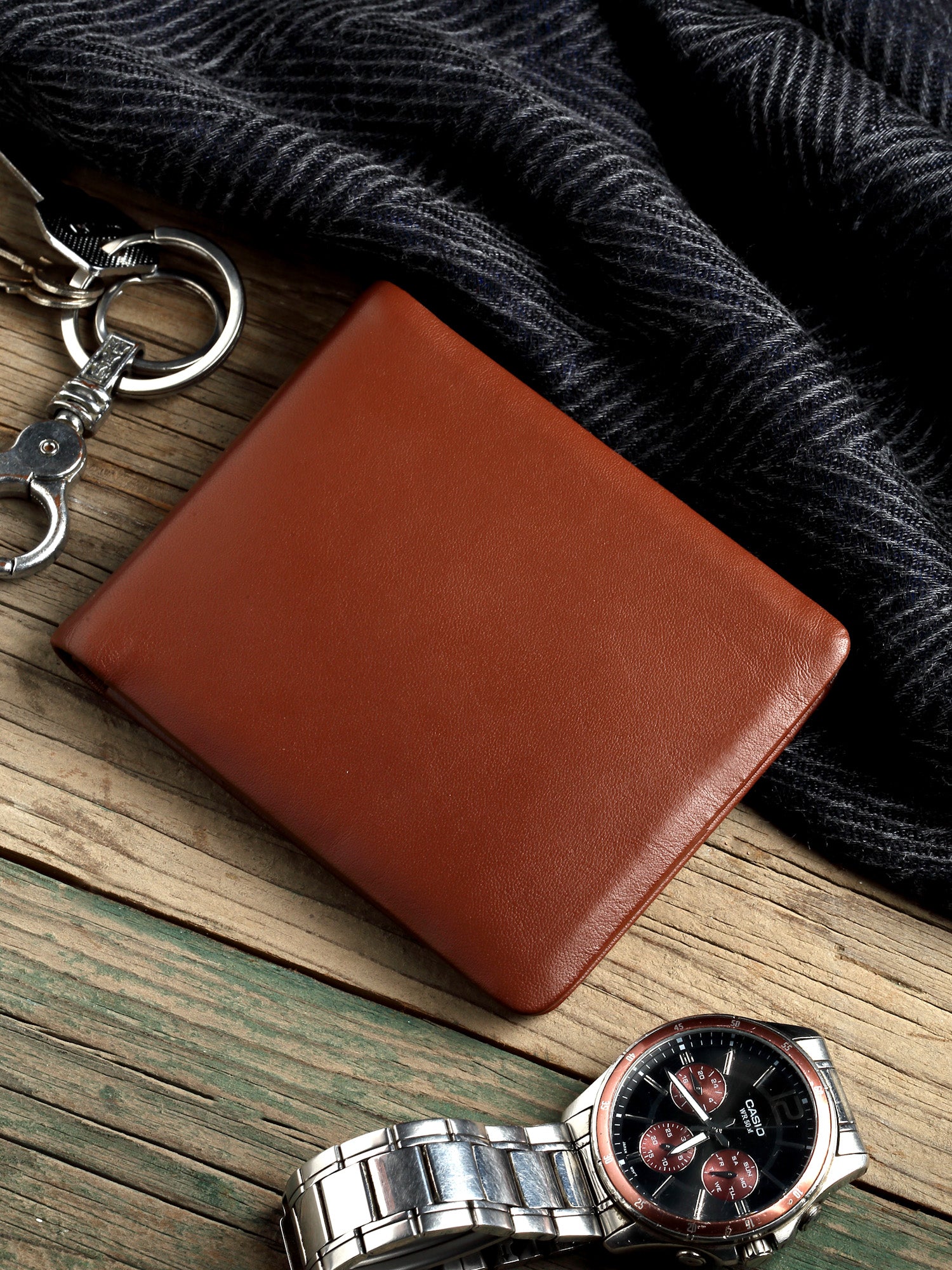 Men's Bi fold Soft Wallet - Tan