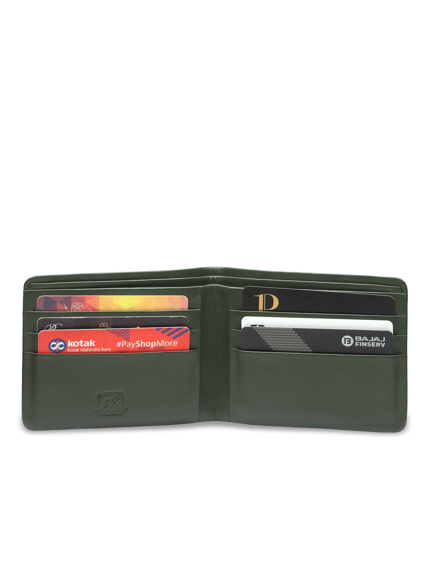 Mens Bi Fold Wallet - Olive Green
