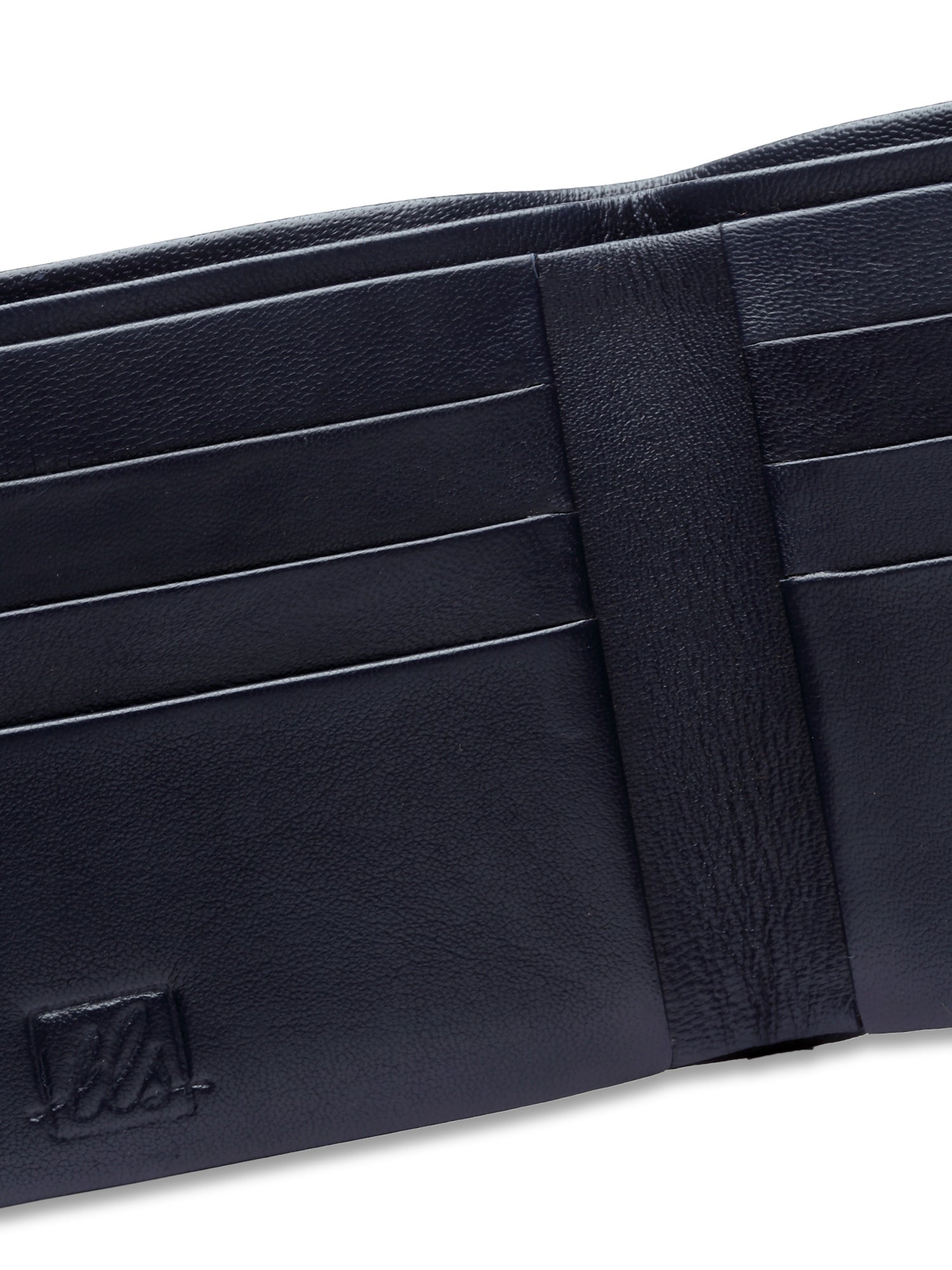 Mens' Soft Bi Fold Wallet - Navy Blue