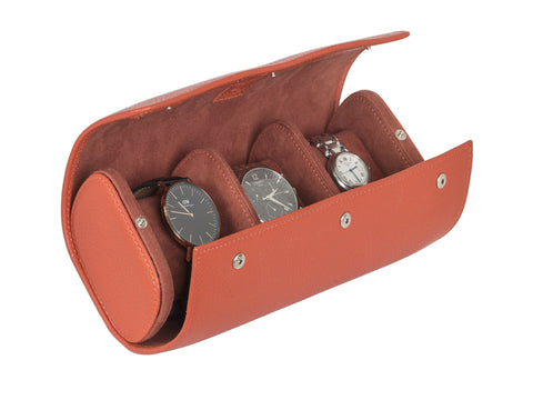 Travellers watch roll box - Tangerine