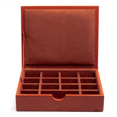 Dapper Cuff Link Box - Tangerine