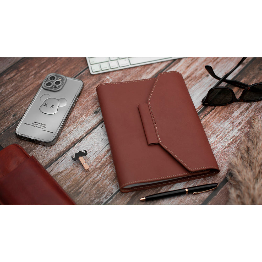 Essential Notebook Organizer - Mocha  Brown