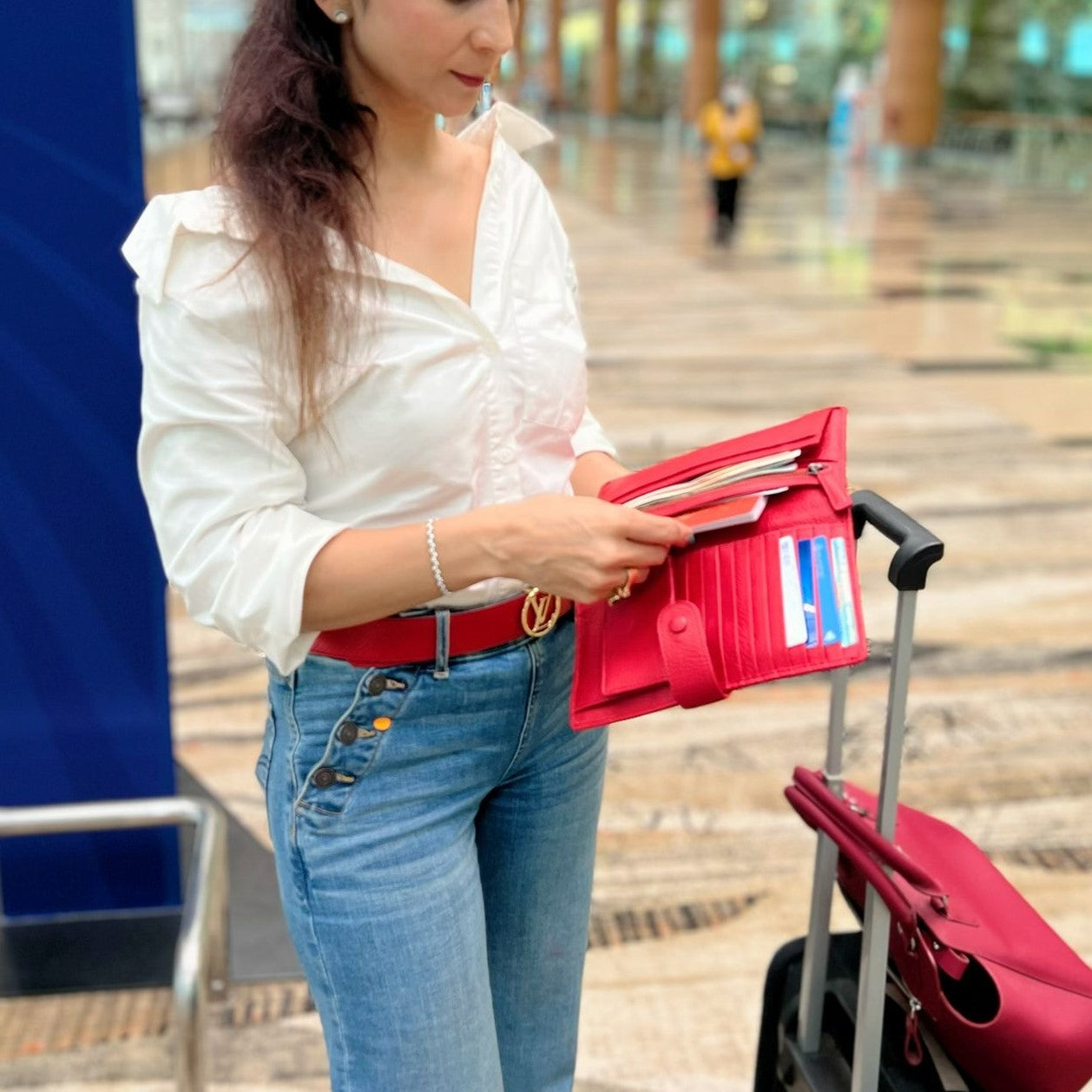 Classic Travel Wallet with luggage Tag