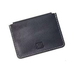 Suave Business Card case with Flap - Navy