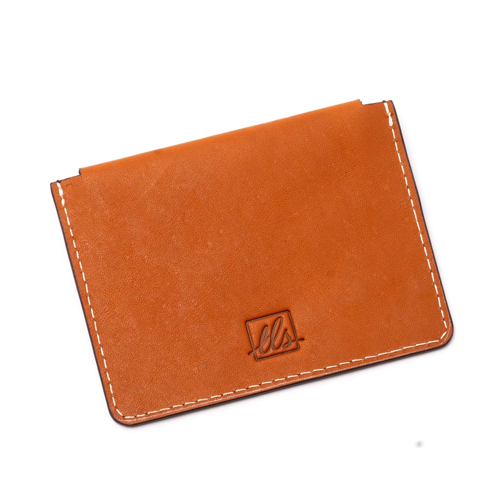 Suave Business Card case with Flap - Toffee
