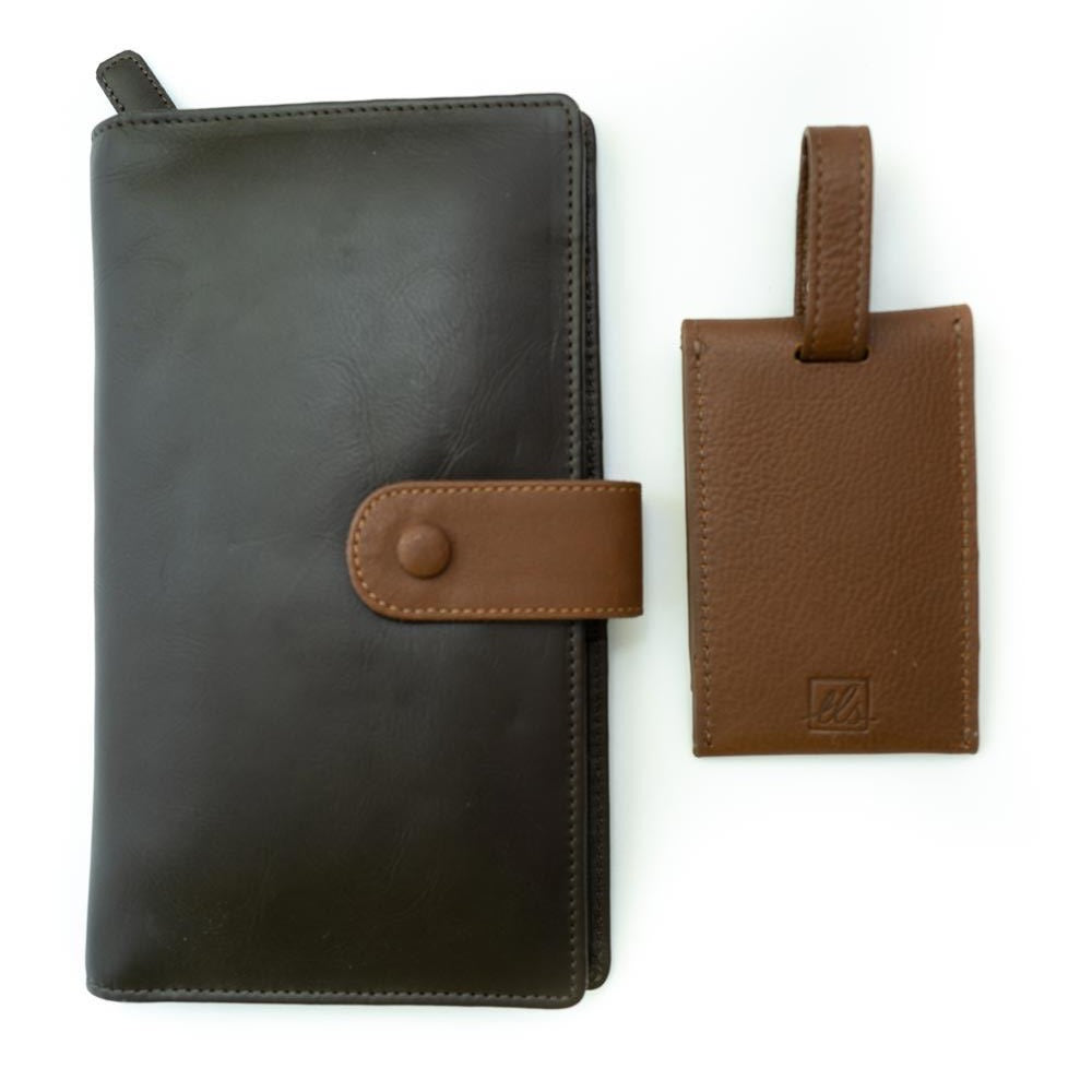 Classic travel Wallet with Luggage Tag